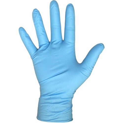 BOSS® 1UH0007M Disposable Gloves, Medium, #8,  Nitrile, Blue, 9-1/2 in Length, 4 mil Thickness