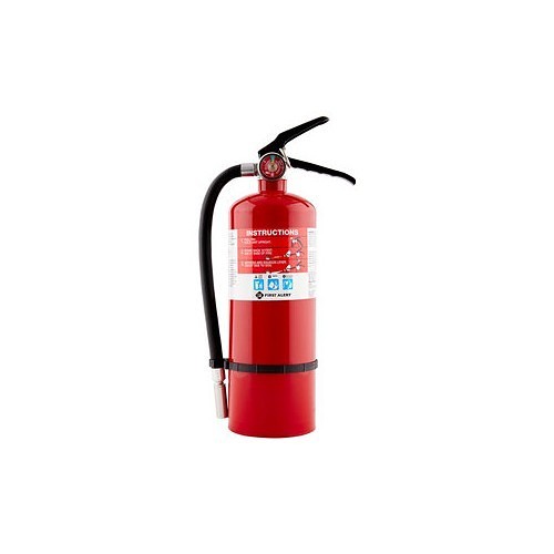 BRK First Alert® 3363587 Fire Extinguisher, Rechargeable Extinguisher, 3-A: 40-B:C, Monoammonium Phosphate Extinguishing Agent