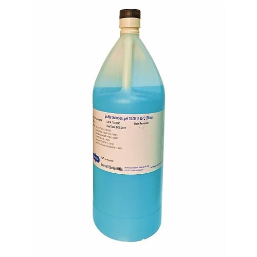 BURRELL RZ12510474 Buffer Solution, 4 L, Poly Container, 10 pH pH