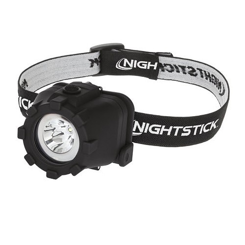 Bayco® NightStick® NSP-4603B Headlamp, Led Bulb, Engineered Polymer Housing, 120/70 Lumens, 12 Bulbs, Black