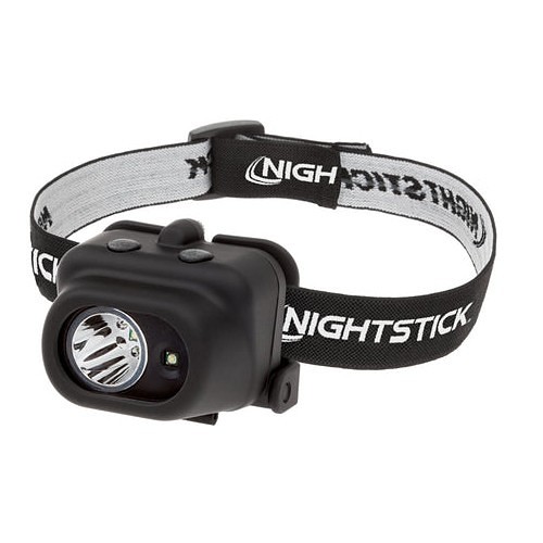 Bayco® NightStick® NSP-4608B Dual LED Headlamp, Led Bulb, Engineered Polymer Housing, 180/140/220 Lumens, 12 Bulbs, Black