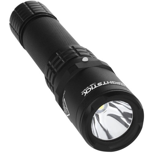 Bayco® Nightstick® DUAL-LIGHT™ USB-578XL Flashlight, Led Bulb, 6061-T6 Aluminum Housing, 900/350/150/250/500 Lumens, Black Body/White Floodlight