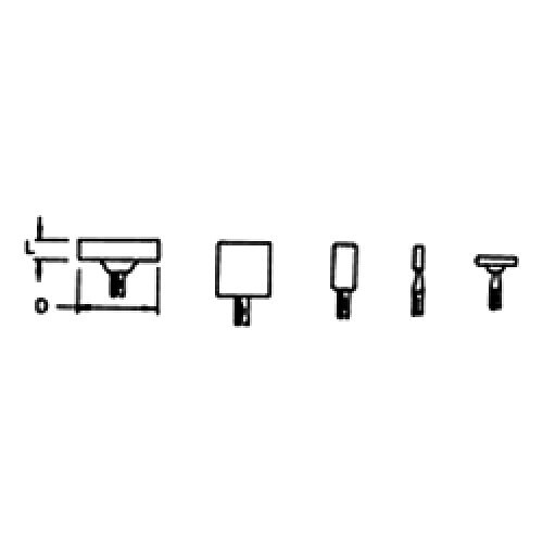 Mounted Point, Point Shape Code: W220, W Point Shape, 1 in Head Dia, 1-1/2 in Shank Dia