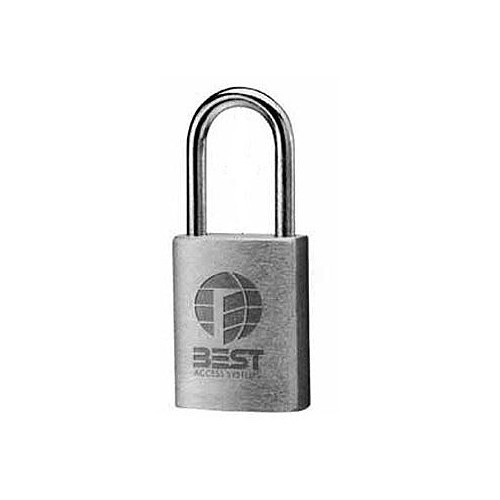Best Block 21B-7-21-T X SH X 626 Padlock, Solid Extruded Brass Body, 5/16 in Shackle Dia, 1-1/2 in Shackle Height, Stainless stee Shackle