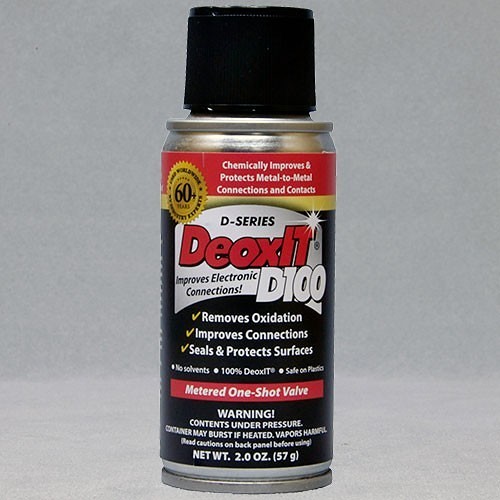 CAIG Laboratories DeoxIT® D100S-2 Contact Cleaner, 2 oz, Ethereal/Hydrocarbon, Light Red, Liquid