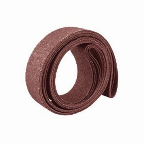 CGW® 61197 Abrasive Belt, 3 in Belt Width, 24 in Belt Length, 120 Grit, A3 Grade, Aluminum Oxide Abrasive, Polyester Backing