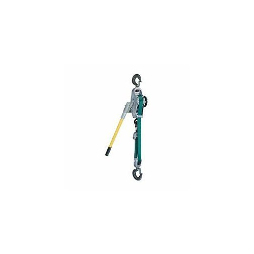 CM® Little Mule® 04142W Lineman's Strap Hoist, 1500 Single Line, 3000 Double Line lb, 9 ft Single Line, 4.5 ft Double Line Lifting Height, 1-1/2 in Strap Width, Polyester Strap