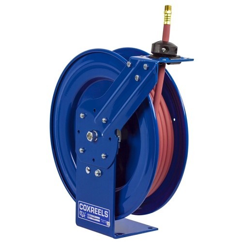 COXREELS® P-LP-450 Hose Reel, 1/2 in Hose Outlet, 1/2 in Hose Inside Dia, 50 ft Hose Length, 300 psi, 150 deg F