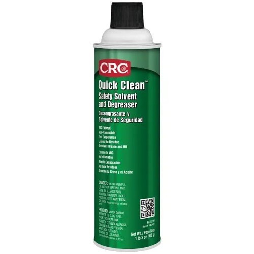 CRC® QUICK CLEAN™ 03180 Safety Solvent and Degreaser, 20 oz, Aerosol Can, Liquid