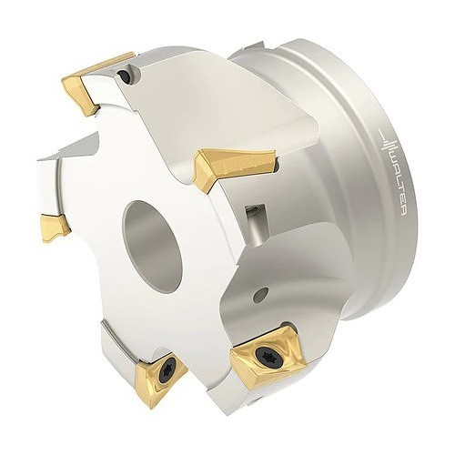 WAL 7061871 Indexable Square-Shoulder End Mill, 50.8 mm Cutting Dia, Right Cutting, Through Coolant; Yes