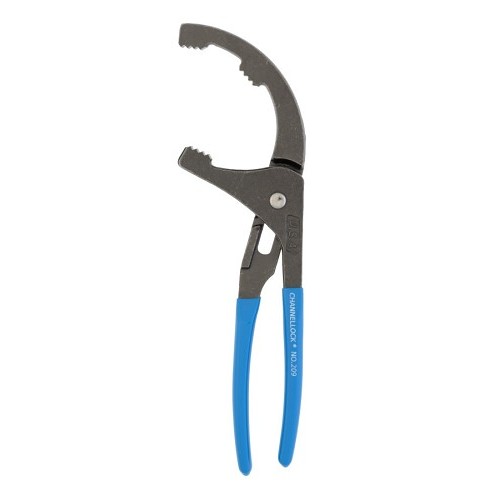 Channellock® 209 Oil Filter/PVC Plier, Tongue and Groove, 1.75 - 3 in Nominal Capacity, 1.75 in Jaw, High Carbon Steel Jaw, 9 in Overall Length