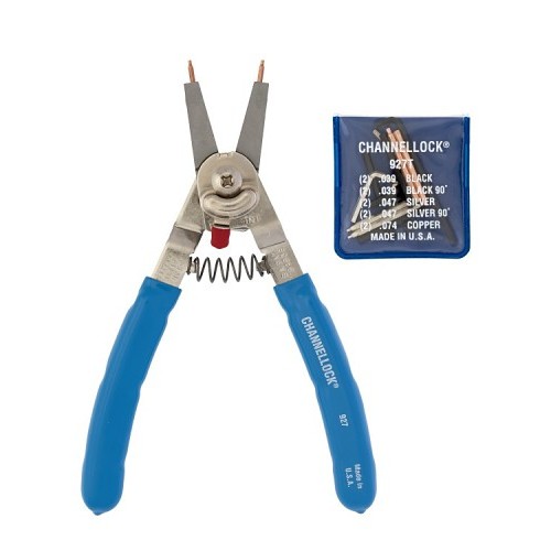 Channellock® Channellock® 927 Retaining Ring Plier, 0.97 in W x 1.6 in L Jaw, Interchangeable Jaw