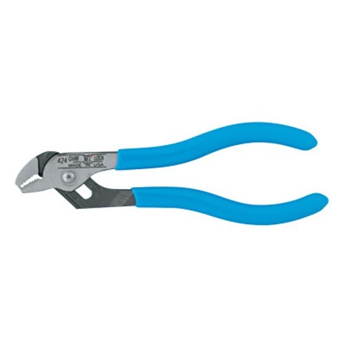 Channellock® XLT 140-424-BULK Tongue and Groove Plier, Straight, 1/2 in Nominal Capacity, Serrated Jaw, 1/2 Opening x 3/8 L in Jaw, High Carbon 1080 Steel Jaw, 4-1/2 in Overall Length