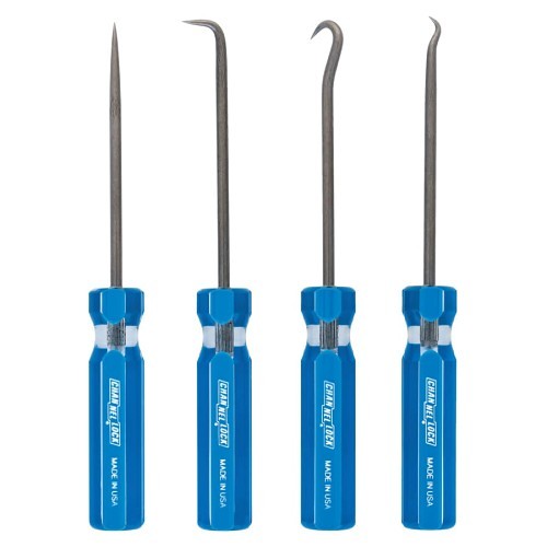 Channellock® XLT 140-HP-4A Screwdriver Set, Professional Hook & Pick, 4 Piece, Steel, Corrosion-resistant zinc-plated