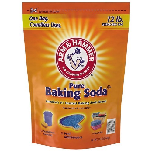 Church & Dwight ARM & HAMMER™ 01191 Baking Soda, 12 lb, Resealable Bag, White, Crystalline Powder, Solid