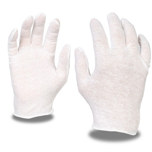 Cordova 1100C Inspection Gloves, Large, #9, Cotton, Hand Oil / Fingerprint Barrier
