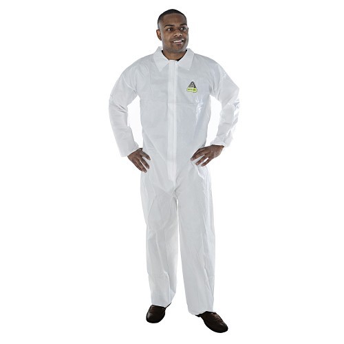 Cordova MP100XL Coverall, Men, X-Large, White, Microporous Film / Soft Non-Woven Polyolefin