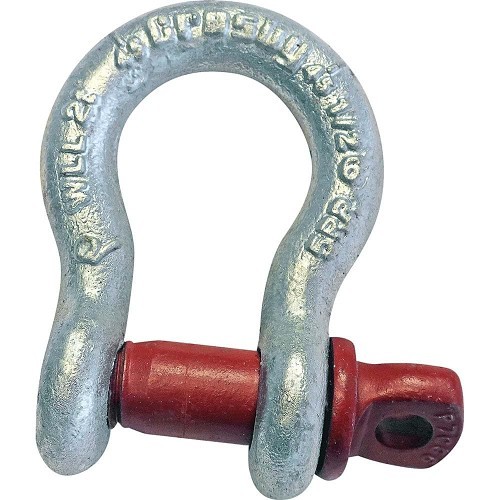 Crosby® 75100831 Shackles, 8.5 ton, Bolt Pin, Galvanized