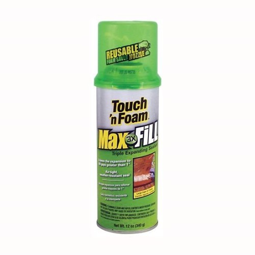 DAP® Touch 'N Foam® 7798630 Foam Sealant, 12 oz Container Range, Can, Amber