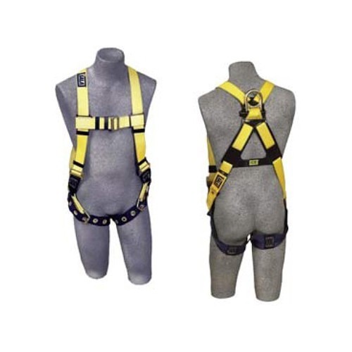 DBI/Sala 098-1102000 Harness, No Tangle, Universal, 420 lb, Polyester Strap, Yellow/Navy