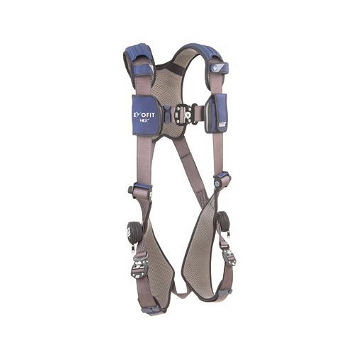 DBI/Sala Capital Safety 098-1113010 Harness, Back D-Ring, X-Large, 420 lb, Polyester Strap, Aluminum Hardware, Blue/Gray