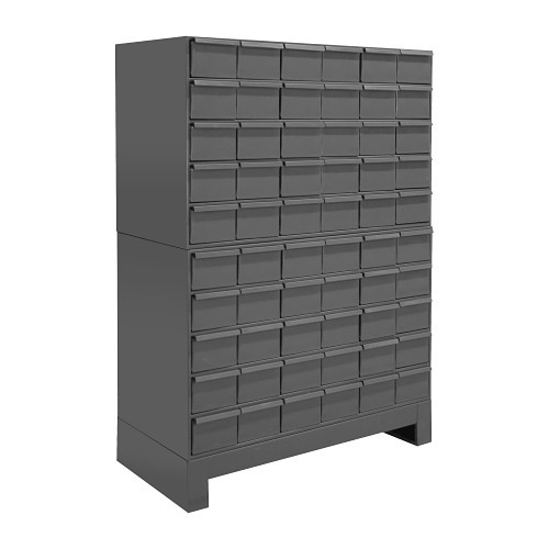 DURHAM MFG® 025-95 Drawer Cabinet, 12-1/4 in Overall Length, 34 in Overall Width, 47-5/16 in Overall Height, 60 Drawers