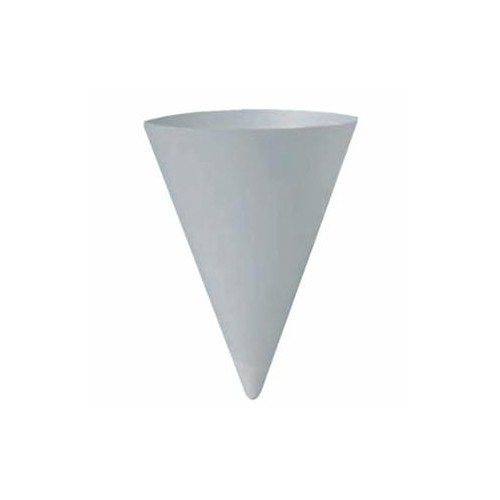 Dart® Solo® 670-4BR-2050 Cone Water Cup, 4 oz, Paper, White