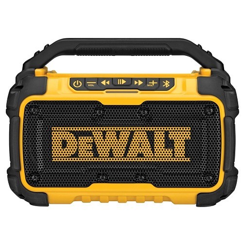 DeWALT® DCR010 Cordless Jobsite Bluetooth Speaker, Charge 12 or 20 V, 12V MAX*, 20V MAX* or FLEXVOLT® Battery, Bare Tool