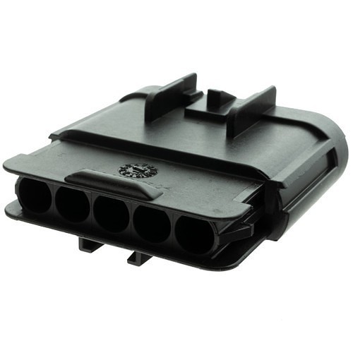 Del City 83854 Connector Housing, 5-Way Male, For Use With: GT 280 Series 25 A Connector, -40 to 125 deg C, PA 6, Black