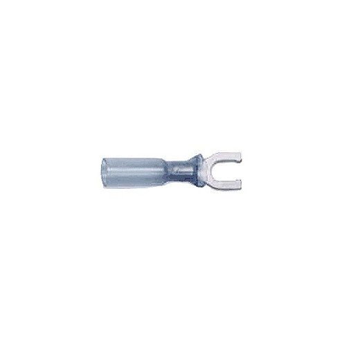 Del City Perma-Seal 963089 Spade Crimp Terminal, 12-10 ga Conductor, 1.42 in Length, Closed Barrel, Copper Contact, NiAc Insulation, Red