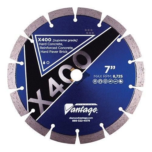 Diamond Vantage 4508CDUX4-2 Circular Saw Blade, 4-1/2 in Dia, 0.08 in Thickness, 7/8 in Arbor