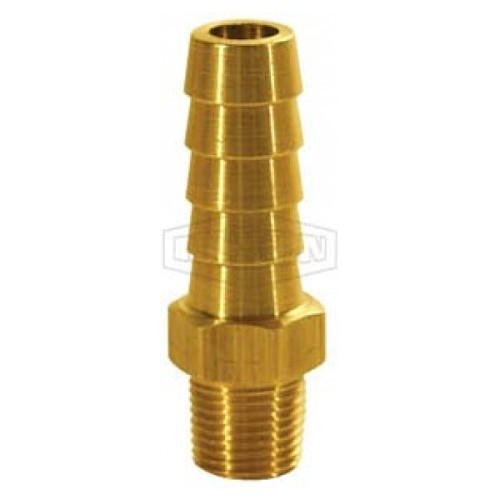 Dixon® 1022016C Hose Nipple, King, 1-1/4 x 1 in Nominal, Hose Barb x MNPT, C360 Brass