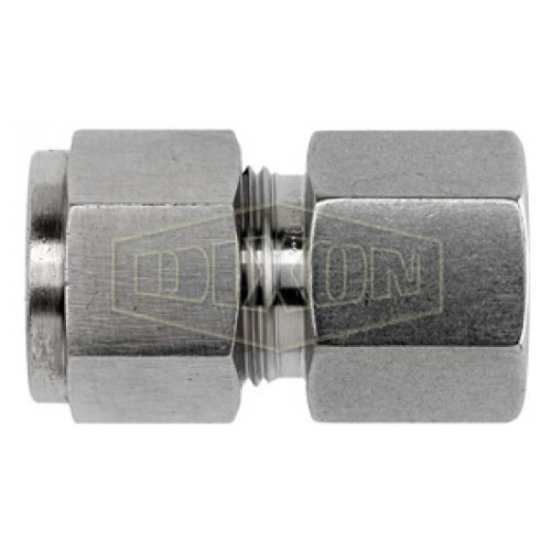 Dixon® 4-DFC-4 Instrumentation Connector, 1/4 x 1/4 in Nominal, Tubing x FNPT, 316 Stainless Steel