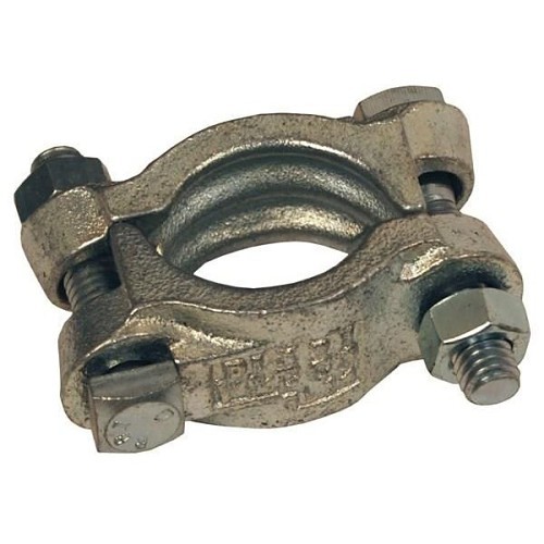 Dixon® DL20 Double Bolt Clamp, 1-48/64 to 2-3/64 Hose in Outside Dia, 300 Stainless Steel Band