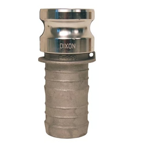 Dixon® G100-E-AL Cam and Groove Adapter, 1 Hose Shank in Inside Dia, A380 Permanent Mold Aluminum