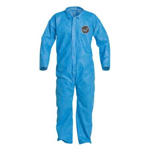 DuPont™ 251-PB120SB-3XL Coverall, 3X-Large, Blue, Spunbond Meltblown Spunbond (SMS)