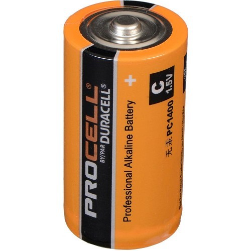 Duracell® PC1400 Alkaline Battery, Alkaline, 1.5 V Nominal, C