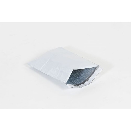 ENVB836 Bubble Lined Mailer, 16 in Length, 10-1/2 in Width, Polyethylene, White, Sealed Closure