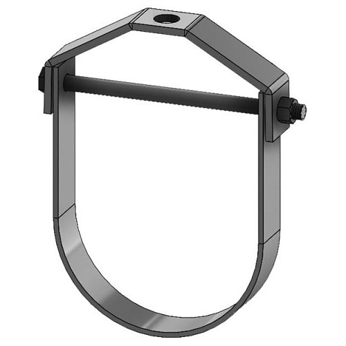 Empire 260600Z Clevis Hanger, 6 in Pipe, Zinc Plated