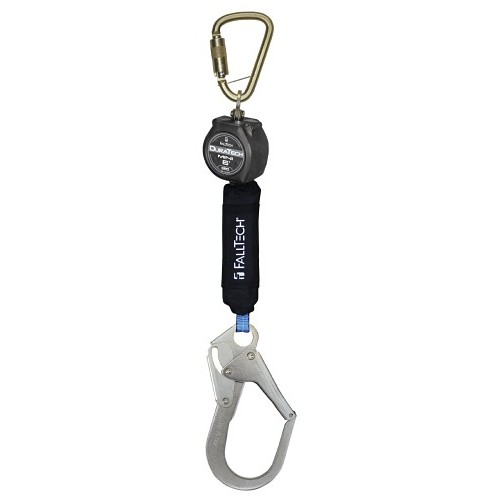 FallTech® FT72706SB3 Single Leg self Retracting With Load-Indicating Swivel Snap Hook, 310 lb, 6 ft Length, Specifications Met: ANSI Z359.14-2012 Class B, OSHA 1926.502