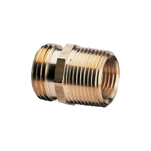 Fiskars® Nelson 855724-1001 Garden Hose Coupling, Coupling, 3/4 x 3/4, 3/4 x 1/2 in Nominal, MH x MNPT/MH x FNPT, Brass