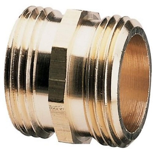 Fiskars® Nelson 855734-1001 Garden Hose Coupling, Coupling, 3/4 x 3/4 in Nominal, MH x MH, Brass