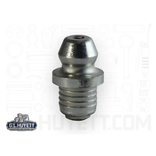 G.L.HUYETT™ A1743 Grease Fitting, 0.55 in Overall Length, Zinc Clear, Steel, 1/4 in Shank Length