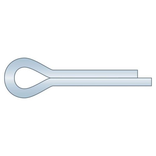 G.L.HUYETT™ CP-375-5000 Cotter Pin, Cotter Pin, 0.375 in Dia, Carbon Steel, Zinc Clear, 5 in Effective