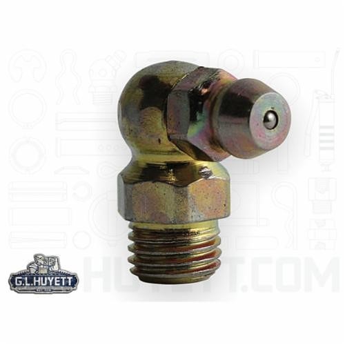 G.L.HUYETT™ Heritage™ H2115 Grease Fitting, M6 x 0.75, 15 mm Overall Length, Zinc Yellow, Mild Steel, 5.5 mm Shank Length