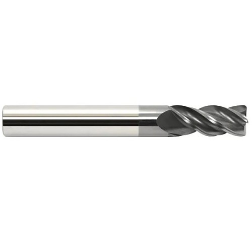 GARR 50275 Tapered End Mill, 1/2 in Cutter Dia, 4 Flutes, 1/2 in Shank Dia, 3 in Overall Length