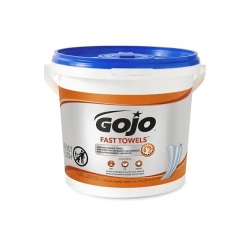 GOJO® 6298-04 Fast Towel, 7.93 in Length, 7.93 in Width, Light Yellow