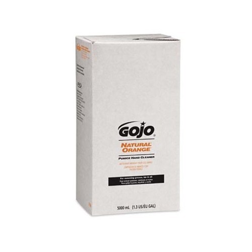 GOJO® NATURAL ORANGE™ PRO™ 7556-02 Pumice Hand Cleaner, 5000 mL Nominal Capacity, Refill, Liquid, Citrus, Orange