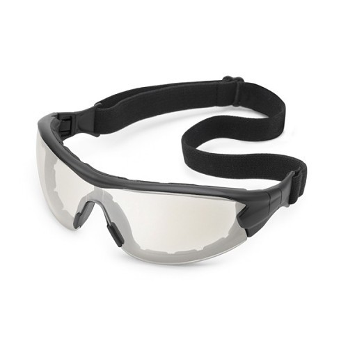Gateway Safety® 21GBX9 Safety Glasses, Anti-Fog Lens Coating, Clear Lens, Black Frame