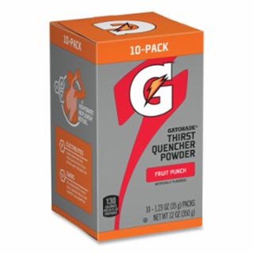 Gatorade® 308-04702 Thirst Quencher, 1.23 oz, Powder Stick, 20 oz Yield, Powder, Fruit Punch Flavor